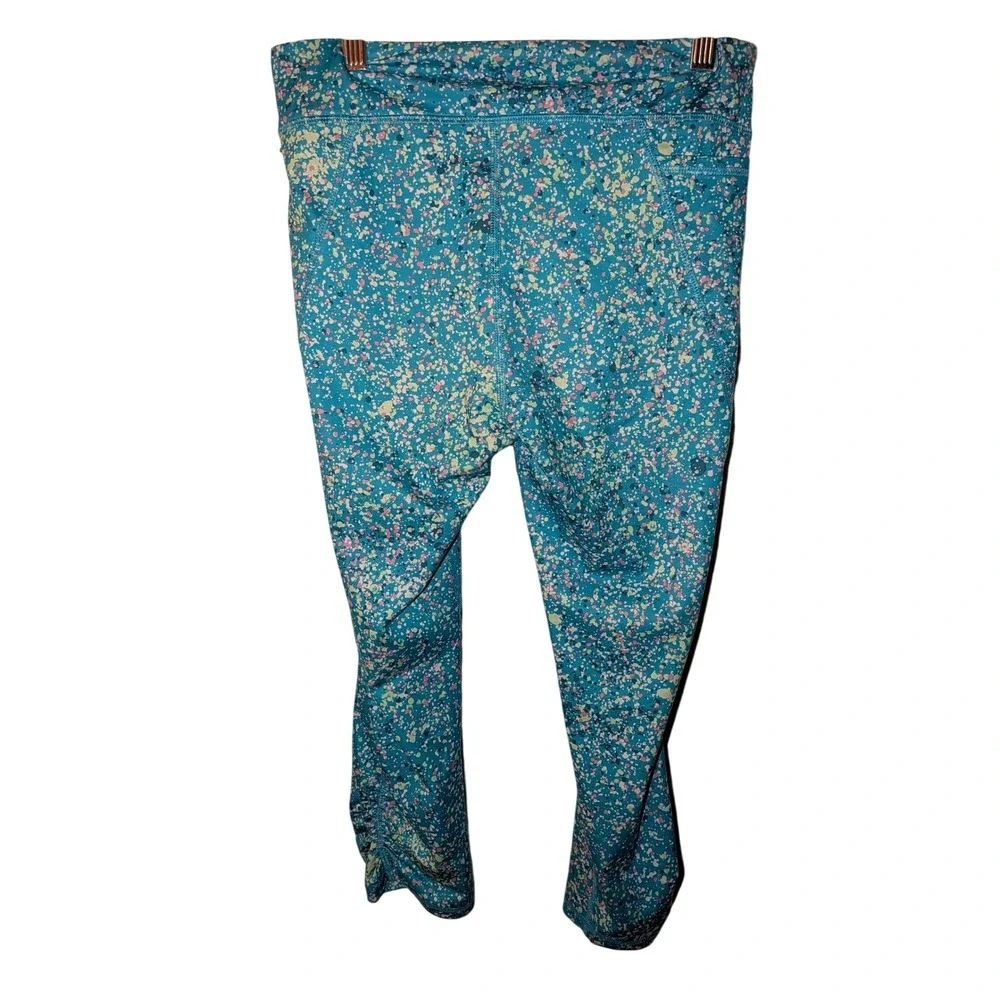 Tek Gear Girls Blue Purple Tie Dye Activewear Leggings XL 14/16 RN73277